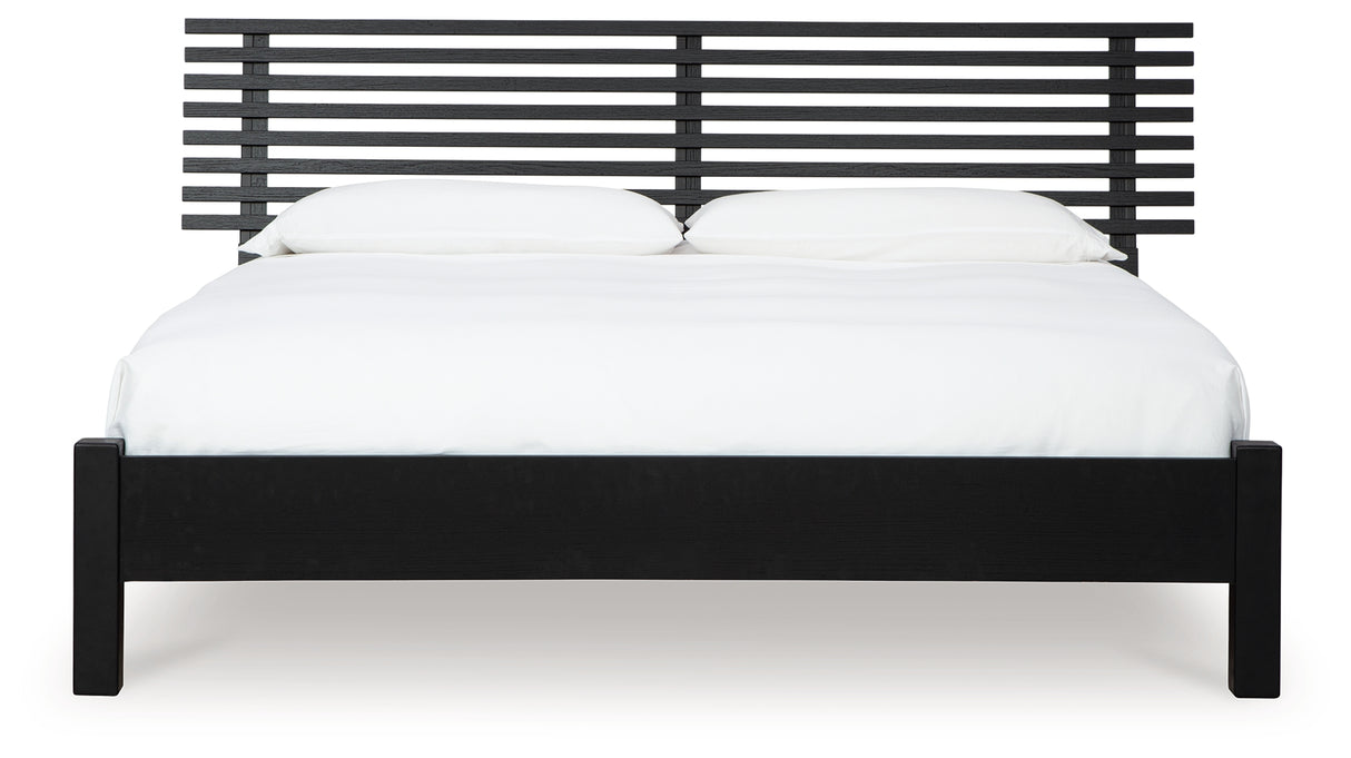 Danziar King Slat Panel Bed, Dresser, Mirror and Nightstand from Ashley - Luna Furniture