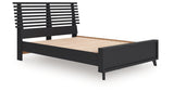 Danziar Black Full Slat Platform Bed from Ashley Furniture - Luna Furniture