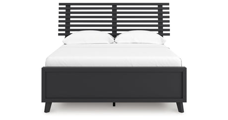 Danziar Black Full Slat Platform Bed from Ashley Furniture - Luna Furniture