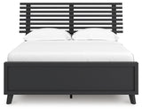 Danziar Black Full Slat Platform Bed from Ashley Furniture - Luna Furniture