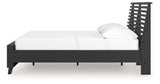 Danziar Black Full Slat Platform Bed from Ashley Furniture - Luna Furniture