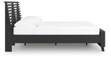 Danziar Black Full Slat Platform Bed from Ashley Furniture - Luna Furniture