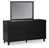 Danziar Queen Slat Panel Bed, Dresser and Mirror from Ashley - Luna Furniture