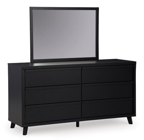 Danziar Black Full Slat Framed Platform Bedroom Set from Ashley - Luna Furniture