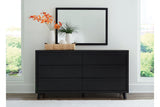 Danziar Black Dresser and Mirror from Ashley - Luna Furniture