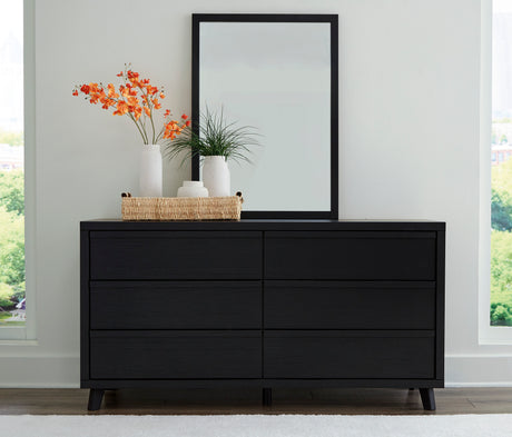Danziar Black Full Slat Framed Platform Bedroom Set from Ashley - Luna Furniture