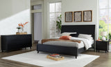 Danziar Black King Panel Bed, Dresser and Nightstand from Ashley - Luna Furniture