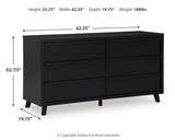Danziar Black Queen Panel Bed and Dresser from Ashley - Luna Furniture