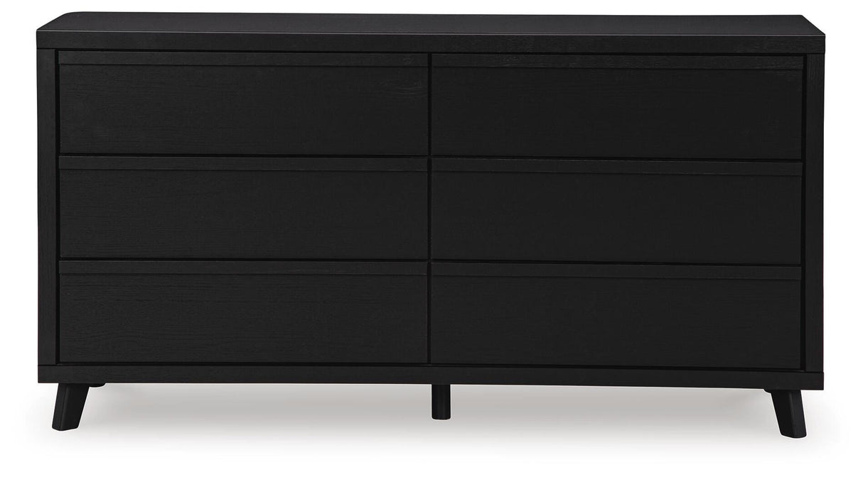 Danziar Black Dresser, Chest and Nightstand from Ashley - Luna Furniture