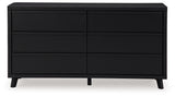 Danziar Black King Panel Bed, Dresser and Nightstand from Ashley - Luna Furniture