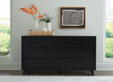 Danziar Black Platform Framed Bedroom Set from Ashley - Luna Furniture
