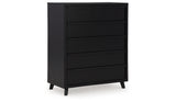 Danziar Black Chest of Drawers from Ashley Furniture - Luna Furniture
