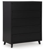 Danziar Black Dresser, Chest and Nightstand from Ashley - Luna Furniture