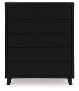 Danziar Black Dresser, Chest and Nightstand from Ashley - Luna Furniture