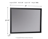 Danziar Black Bedroom Mirror (Mirror Only) from Ashley Furniture - Luna Furniture