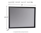 Danziar Black Bedroom Mirror (Mirror Only) from Ashley Furniture - Luna Furniture