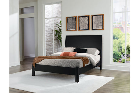 Danziar Black Queen Platform Bed from Ashley - Luna Furniture