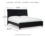 Danziar Black Queen Panel Bed and Dresser from Ashley - Luna Furniture