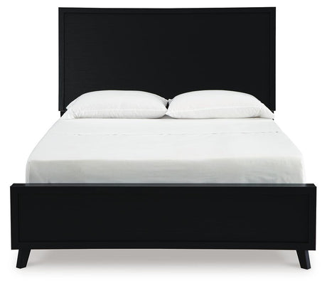 Danziar Black Queen Panel Bed and Dresser from Ashley - Luna Furniture