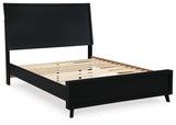 Danziar Black Queen Bed, Dresser, Mirror, Chest and Nightstand from Ashley - Luna Furniture