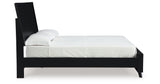 Danziar Black Queen Framed Platform Bed from Ashley Furniture - Luna Furniture