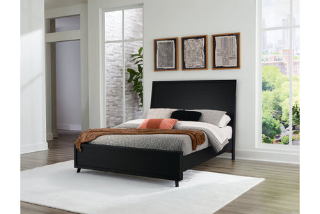 Danziar Black Queen Framed Platform Bed from Ashley - Luna Furniture