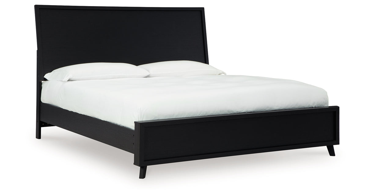 Danziar Black King Framed Platform Bed from Ashley Furniture - Luna Furniture