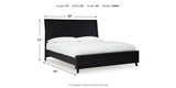 Danziar Black King Panel Bed, Dresser and 2 Nightstands from Ashley - Luna Furniture