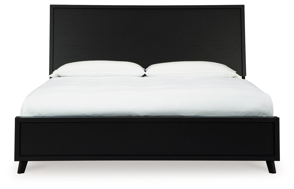 Danziar Black Platform Framed Bedroom Set from Ashley - Luna Furniture