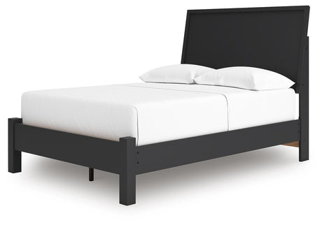 Danziar Black Full Platform Bed from Ashley Furniture - Luna Furniture