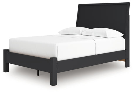 Danziar Black Full Platform Bed from Ashley Furniture - Luna Furniture