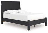 Danziar Black Full Platform Bed from Ashley - Luna Furniture