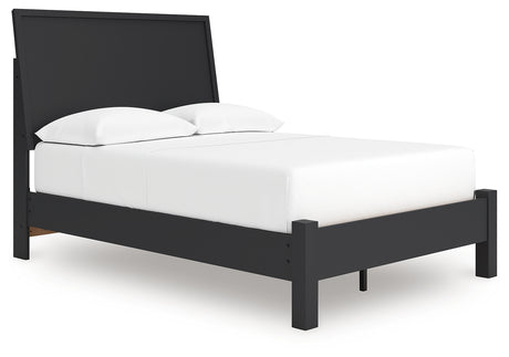 Danziar Black Full Platform Bed from Ashley Furniture - Luna Furniture