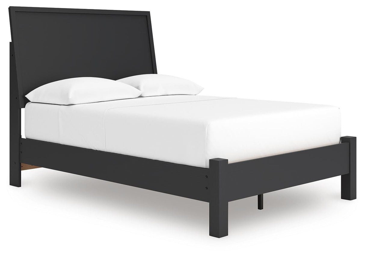 Danziar Black Full Platform Bed from Ashley Furniture - Luna Furniture