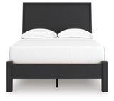 Danziar Black Full Platform Bed from Ashley Furniture - Luna Furniture