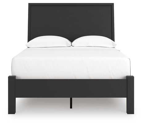 Danziar Black Full Platform Bed from Ashley Furniture - Luna Furniture