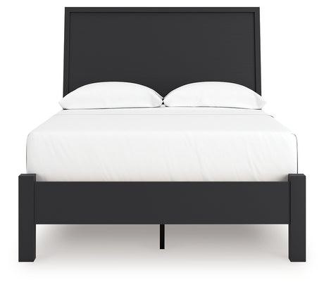 Danziar Black Full Platform Bed from Ashley Furniture - Luna Furniture
