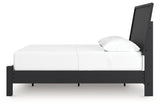Danziar Black Full Platform Bed from Ashley - Luna Furniture