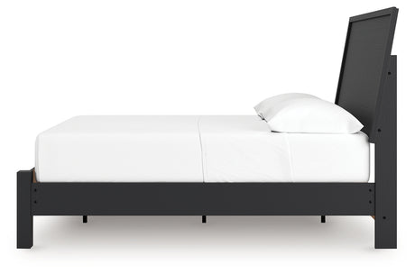 Danziar Black Full Platform Bed from Ashley Furniture - Luna Furniture