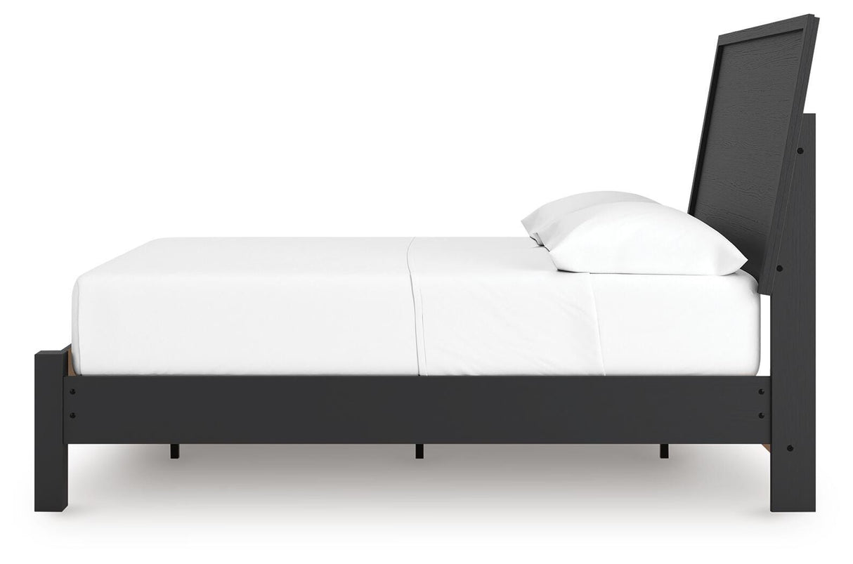 Danziar Black Full Platform Bed from Ashley Furniture - Luna Furniture