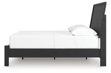 Danziar Black Full Platform Bed from Ashley Furniture - Luna Furniture