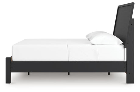 Danziar Black Full Platform Bed from Ashley Furniture - Luna Furniture