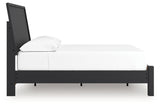 Danziar Black Full Platform Bed from Ashley - Luna Furniture