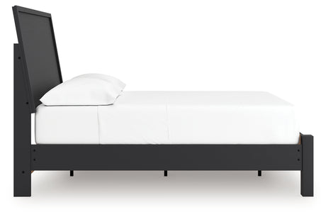 Danziar Black Full Platform Bed from Ashley Furniture - Luna Furniture