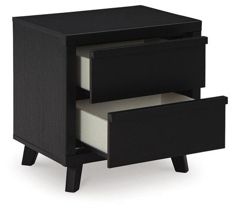 Danziar Black Dresser, Chest and Nightstand from Ashley - Luna Furniture