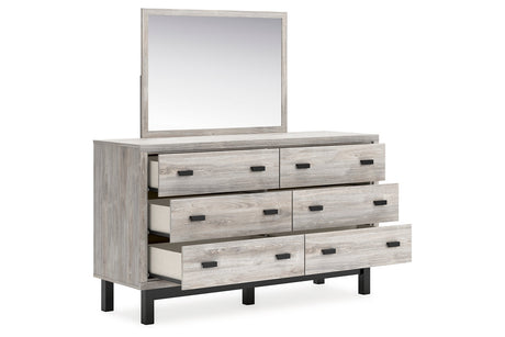 Vessalli Gray Panel Bedroom Set with 2 Nightstands from Ashley - Luna Furniture
