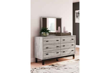 Vessalli Gray Panel Bedroom Set with 2 Nightstands from Ashley - Luna Furniture