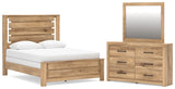 Brozmont Queen Panel Bed, Dresser and Mirror from Ashley - Luna Furniture