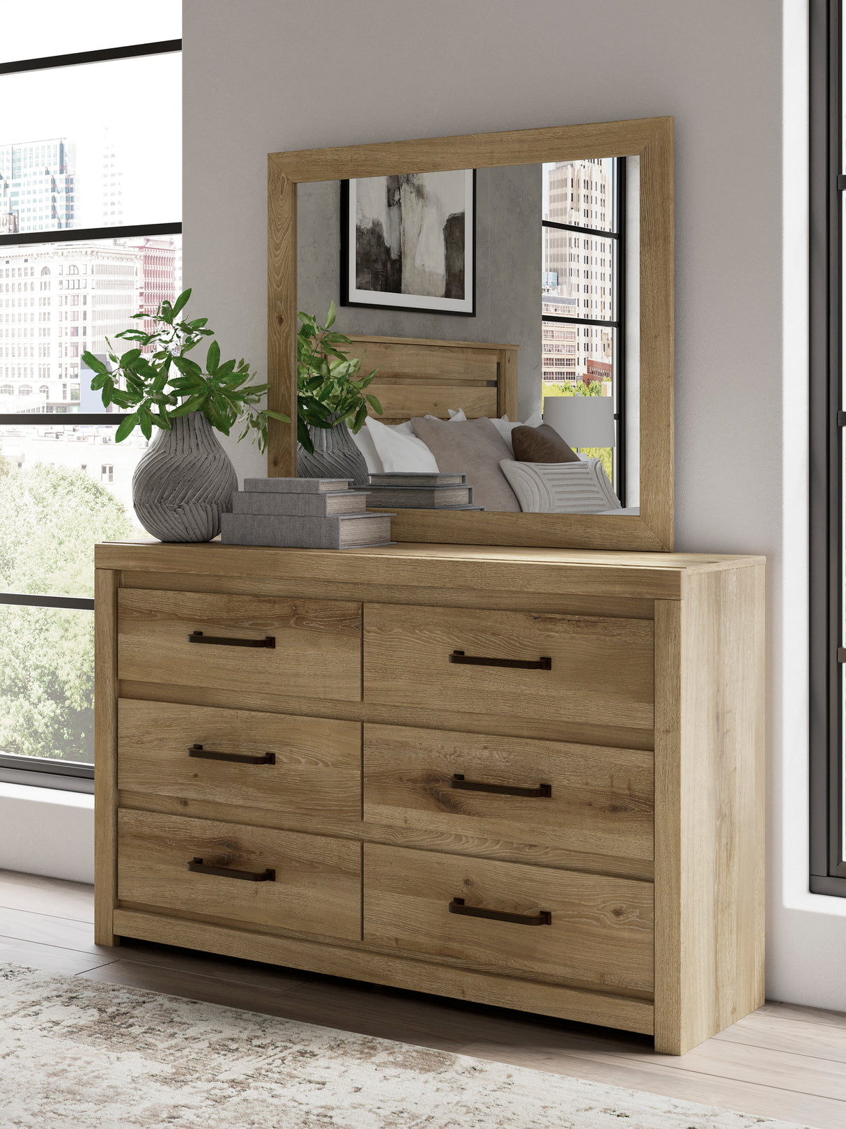 Brozmont Tan Full Panel Platform Bedroom Set from Ashley - Luna Furniture