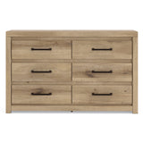 Brozmont Tan Panel Bedroom Set